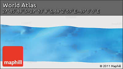 Physical Panoramic Map of the Area around 27° 29' 28" S, 48° 31' 29" E