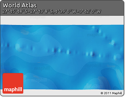 Political 3D Map of the Area around 27° 29' 28" S, 4° 10' 30" W