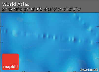 Physical Map of the Area around 27° 29' 28" S, 4° 10' 30" W