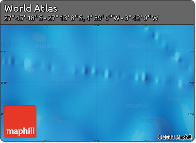 Physical Map of the Area around 27° 29' 28" S, 4° 10' 30" W