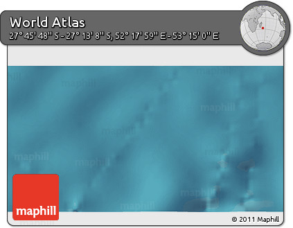 Satellite 3D Map of the Area around 27° 29' 28" S, 52° 46' 29" E