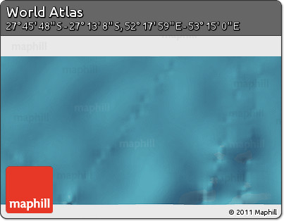 Satellite 3D Map of the Area around 27° 29' 28" S, 52° 46' 29" E