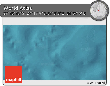 Satellite 3D Map of the Area around 27° 29' 28" S, 54° 28' 30" E