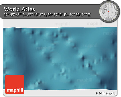 Satellite 3D Map of the Area around 27° 29' 28" S, 60° 25' 29" E