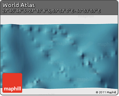 Satellite 3D Map of the Area around 27° 29' 28" S, 60° 25' 29" E