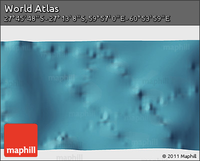 Satellite 3D Map of the Area around 27° 29' 28" S, 60° 25' 29" E