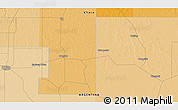 Political 3D Map of the area around 27° 29' 28" S, 60° 16' 29" W