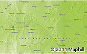 Physical Map of the area around 27° 29' 28" S, 64° 31' 30" W