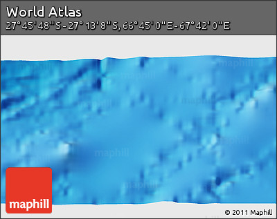 Physical 3D Map of the Area around 27° 29' 28" S, 67° 13' 29" E