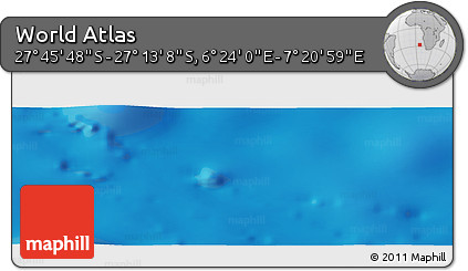 Physical Panoramic Map of the Area around 27° 29' 28" S, 6° 52' 30" E