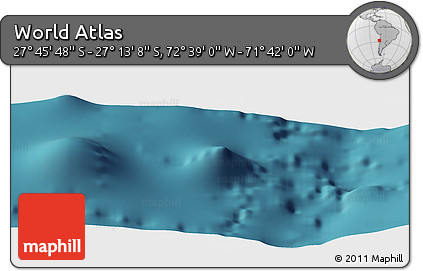 Satellite Panoramic Map of the Area around 27° 29' 28" S, 72° 10' 30" W
