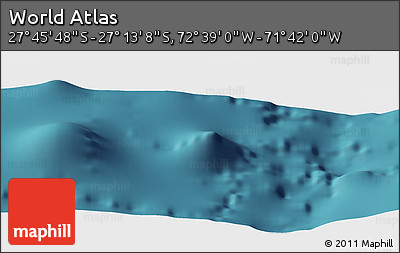 Satellite Panoramic Map of the Area around 27° 29' 28" S, 72° 10' 30" W