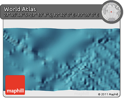 Satellite 3D Map of the Area around 27° 29' 28" S, 73° 10' 30" E
