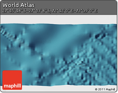 Satellite 3D Map of the Area around 27° 29' 28" S, 73° 10' 30" E