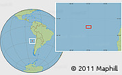 Savanna Style Location Map of the area around 27° 29' 28" S, 77° 16' 30" W