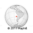 Outline Map of the Area around 27° 29' 28" S, 77° 16' 30" W, rectangular outline