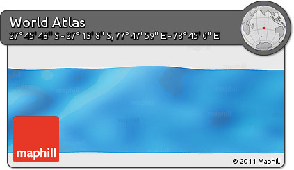 Physical Panoramic Map of the Area around 27° 29' 28" S, 78° 16' 30" E