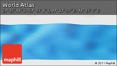 Physical Panoramic Map of the Area around 27° 29' 28" S, 78° 16' 30" E