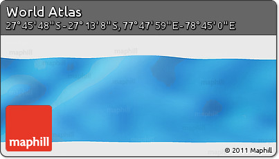 Physical Panoramic Map of the Area around 27° 29' 28" S, 78° 16' 30" E