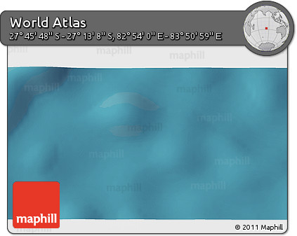 Satellite 3D Map of the Area around 27° 29' 28" S, 83° 22' 30" E