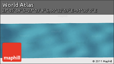 Satellite Panoramic Map of the Area around 27° 29' 28" S, 91° 1' 30" E
