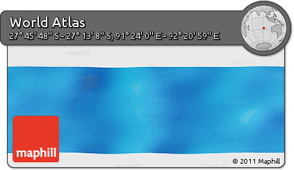 Physical Panoramic Map of the Area around 27° 29' 28" S, 91° 52' 30" E