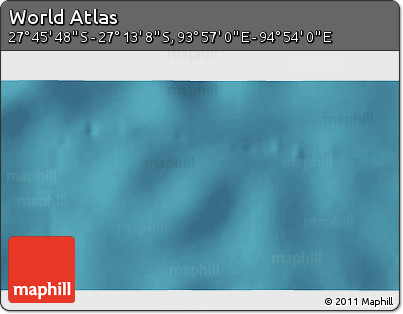 Satellite 3D Map of the Area around 27° 29' 28" S, 94° 25' 30" E
