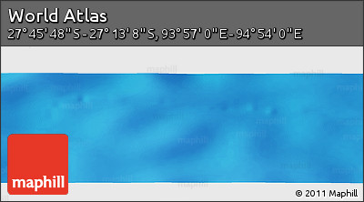 Physical Panoramic Map of the Area around 27° 29' 28" S, 94° 25' 30" E