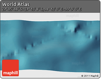 Satellite 3D Map of the Area around 27° 29' 28" S, 98° 40' 30" E