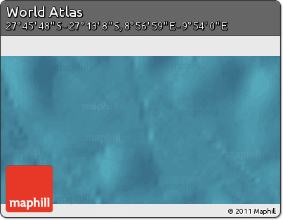 Satellite 3D Map of the Area around 27° 29' 28" S, 9° 25' 30" E