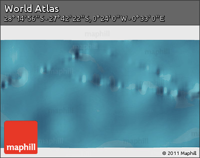 Satellite 3D Map of the Area around 27° 58' 39" S, 0° 4' 30" E