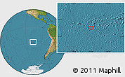 Satellite Location Map of the area around 27° 58' 39" S, 107° 1' 30" W