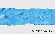 Shaded Relief Panoramic Map of the area around 27° 58' 39" S, 107° 1' 30" W