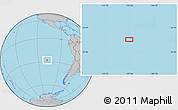 Gray Location Map of the area around 27° 58' 39" S, 107° 52' 30" W