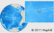Shaded Relief Location Map of the area around 27° 58' 39" S, 107° 52' 30" W