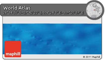 Physical Panoramic Map of the Area around 27° 58' 39" S, 108° 52' 30" E