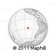Outline Map of the Area around 27° 58' 39" S, 108° 43' 29" W, rectangular outline