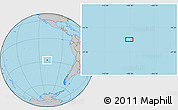 Gray Location Map of the area around 27° 58' 39" S, 109° 34' 29" W