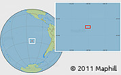 Savanna Style Location Map of the area around 27° 58' 39" S, 109° 34' 29" W