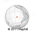 Outline Map of the Area around 27° 58' 39" S, 109° 34' 29" W, rectangular outline