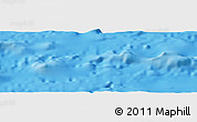 Physical Panoramic Map of the area around 27° 58' 39" S, 109° 34' 29" W