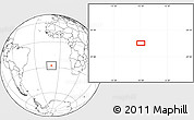 Blank Location Map of the area around 27° 58' 39" S, 10° 7' 30" W