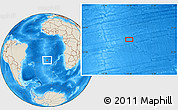 Shaded Relief Location Map of the area around 27° 58' 39" S, 10° 7' 30" W