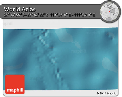 Satellite 3D Map of the Area around 27° 58' 39" S, 111° 25' 30" E