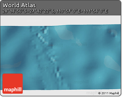 Satellite 3D Map of the Area around 27° 58' 39" S, 111° 25' 30" E