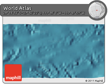 Satellite 3D Map of the Area around 27° 58' 39" S, 111° 16' 30" W