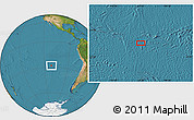 Satellite Location Map of the area around 27° 58' 39" S, 111° 16' 30" W