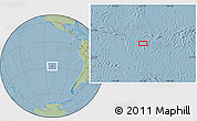 Savanna Style Location Map of the area around 27° 58' 39" S, 111° 16' 30" W, hill shading