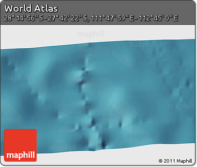 Satellite 3D Map of the Area around 27° 58' 39" S, 112° 16' 30" E