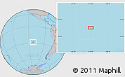 Gray Location Map of the area around 27° 58' 39" S, 112° 7' 30" W